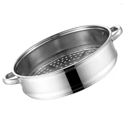 Double Boilers Stainless Steel Steamer Vegetable Pot Basket For Vegetables Cookware Insert With Ears