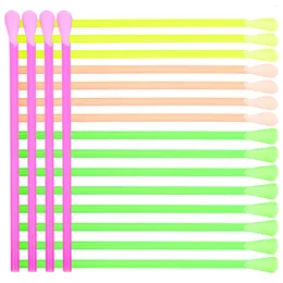 Disposable Cups Straws 150pcs Spoon Dual Use Drinking Straw For Milkshakes Shaved Ice (Mixed Color) Plastic