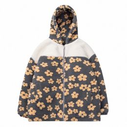 una Reta Hooded Men's Parkas Autumn Winter Men Clothing Hip Hop Printing Parka Harajuku Lamb Wool Warm Couple Jacket Coat H1h5#
