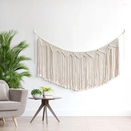 Tapestries Wall Hanging Tapestry Handwoven Boho Cotton Macrame With Tassel Living Room Bedroom Art Decoration Gift