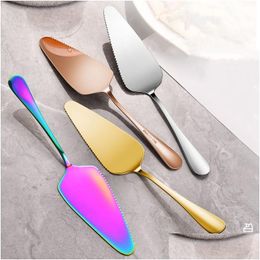 Cake Tools Stainless Steel Baking Cakes Shovel Pie Pizza Cheese Knife Divider Knives Birthday-Cakes Shovels Cutter T9I002578 Drop Deli Dhmn2