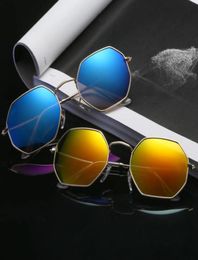 Fashion Octagon Sunglasses Men Women 54 Designer UV400 lenses Metal Frame Sun Glasses Outdoor Shades c72 with cases2686886
