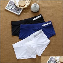 Underpants Men Fashion Esigner Underwear Male Briefs Pant Low Rise Comfortable Breathable Vintage Boxer Arrival Drop Delivery Apparel Dhad2