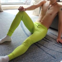 Men's Thermal Underwear Warm Clothes Autumn Pants Pure Cotton Winter Youth Fashion Slim Fit Bottom Lingerie Thin Home Nightwear