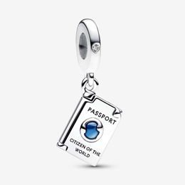 Openable Passport Dangle Charm Pandoras 925 Sterling Silver Luxury Charm Set Bracelet Making charms Designer Necklace Pendant Original Box TOP quality wholesale