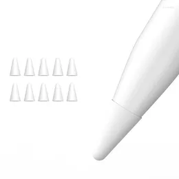 Spoons 10Pcs Silicone Replacement Tip Case Protective Cover For Apple Pencil 1St 2Nd Touchscreen Stylus Pen White