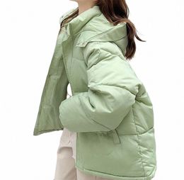 korean Fi Short Winter Jacket Women Casual Warm Solid Hooded Parka Coat Office parkas tops Lady 2020 New snow wear Y20s#