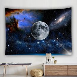 Tapestries Moon Star Tree Decoracion Toalla Playa Stranddoek Abstract Art Tapestry Wall Hanging Mandala Fabric Yoga Rug