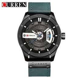 CURREN8301 Carryon New Fashion Quartz 8301 Calendar Belt Men's Casual Watch