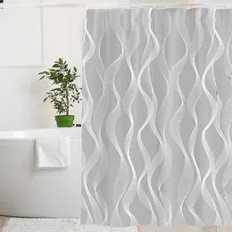 Shower Curtains Curtain Liner Water-resistant With 12 Rings Machine Washable Bathroom Decoration Quick-drying Standard