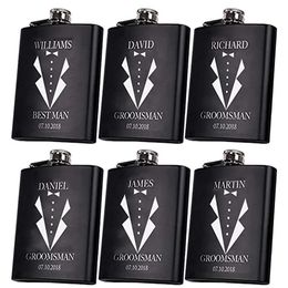 Hip Flask Liquor Whisky Outdoor Portable Pocket Flasks Gift Bar Supplies Groomsmen Customised Personalised Whiskey 240325