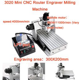 3axis 3020 300W ER11 CNC Router CNC Engraving Machine Woodworking Milling Machine CNC Engraver Machine High Quality LPT Port