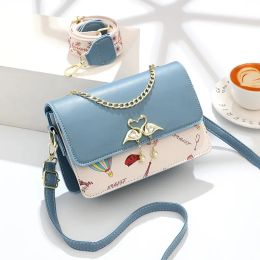 Weihnachtsgeschenk Kleine Tasche für Frauen 2023 Neue strukturierte kleine quadratische Tasche im westlichen Stil Dieses Jahr beliebte Mode-Umhängetasche