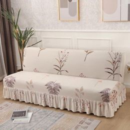 Chair Covers Double Universal Sofa Bed Cover Simple Folding Armless Elastic Skirt Fabric All Inclusive