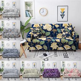 Chair Covers Flowers Sofa Cover Elastic For Living Room Modern Corner Sectional Slipcover Armchair Couch 1/2/3/4-seat