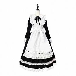 2021 Halen Cosplay Costumes Anime Apr Maid Role Play Lg Dr Plus Size Black White Lolita Lingerie Dr Maid Outfits C7DY#