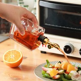 Storage Bottles Coffee Syrup Dispenser Oil Cooking Container Cruets With Pourer Spout