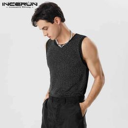 Men's T-Shirts Men Tank Tops Shiny O-neck Short Sleeve Streetwear Fashion Casual Vests Summer 2023 Patchwork Party Men Clothing S-5XL 724328