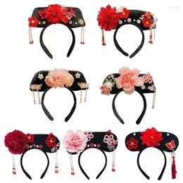 Party Supplies Girl Fun Hairbands Chinese Princess For Po Studio Flower Headwear Traditional Costume Qitou