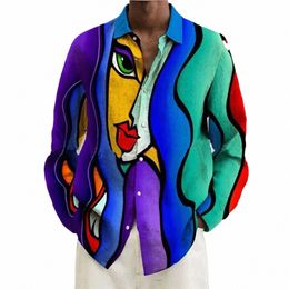 fi Leisure Shirts Holiday Lg Sleeve Loose Party Polyester Printed Shirt Shirts Summer T Shirt Beachwear Male 80LD#