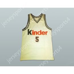 Custom Any Name Any Team PREDRAG SASHA DANILOVIC VIRTUS KINDER BOLOGNA BEOGRAD 5 BASKETBALL JERSEY All Stitched Size S M L XL XXL 3XL 4XL 5XL 6XL Top Quality