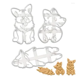 Baking Moulds Animal Cookie Cutters 3pcs 3D Patterns DIY Kitchen Utensils To Cultivate Creativity For