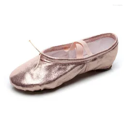 Dance Shoes Ballet PU For Girls Slippers Split Sole Gymnastics Yoga Dancing Kids Ballerina