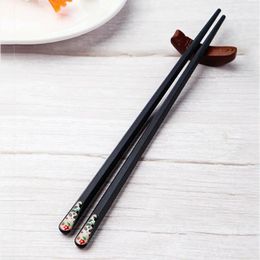 Chopsticks Cartoon Japanese Pointed Tip Reusable Glass Fibre Gifts Dinnerware Set Kitchen Supplies Tableware