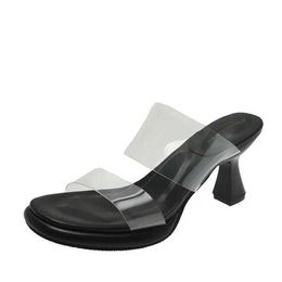 Sandals 2023 New Womans Ladies Platform High Heels Sandalias Shoes for Women Bluckle Summer Casual Black Beach White H2403289QG6