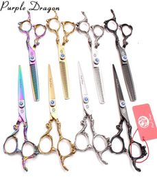 Professional Hair Scissors 6quot 440C Straight Shears Thinning Shears Hairdressing Scissors Barber Shop Haircut Set Hairstylist 6375040