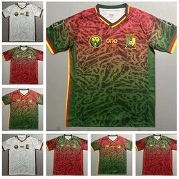 2024 Africa Cup Cameroon soccer jerseys Cameroonian football shirts 23/24 ABOUBAKAR BAHOKEN MBEUMO GANAGO EKAMBI NKOUDOU camerounais ANGUISSA ONANA WOOH jersey