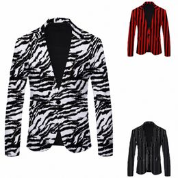 blazers Homme Slim Fit for Men 2024 Stylish Casual Solid Blazer Busin Wedding Party Outwear Coat Suit Top Regular G9z6#