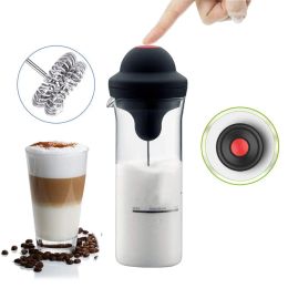 Tools Milk foam device glass milk foam pot electric stainless steel mixing head milk foamer machine household mixing cup milk frother