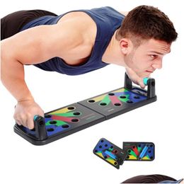 Push-Ups Stands Push Up Rack Board Foldable Mtifunctional Home Workout Abdominal Muscle Exercise Equipment Drop Delivery Sports Outdoo Dh3Hj