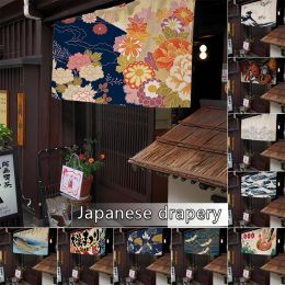 Shutters 90/100/120/150cm 3D Print Canvas Door Curtain Japanese Restaurant Izakaya Sushi Shop Decoration Curtain Bar Partition Curtain