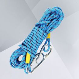 Climbing Rope 12mm Accessories Harness Heavy Duty Static Downhill Carabiner 240320