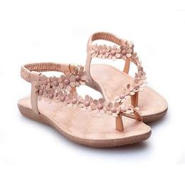Sandals Fashionable Bohemian sandals Womens shoes Summer floral flat Luxury Outdoor sports beach H240328MXKD