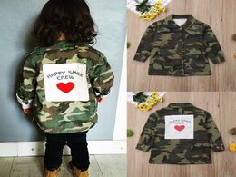 Fashion Toddler Kids Girls Camouflage Button Baisc Jacket Coat Age 2 3 4 5 6 7 8Y Y2009199930005