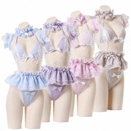 Anilv Candy Girl Anime Kawaii Lolita Plaid Maid Bikini Swimsuit Costume Women Summer水着ユニフォームランジェリーコスプレ服45tc＃