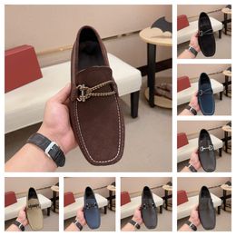 Top Men's Designer Loafers Comfortable Flat Luxury Casual Shoes Breathable Slip-On Soft Cow Leather Driving Shoes Moccasins Hombre Size 6.5-11