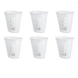 Laundry Bags Sterilite Open Plastic Hamper White Set Of 6 Hampers