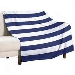 Blankets Navy Blue And White Stripes Throw Blanket Sofa Bed Extra Large