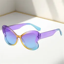 Sunglasses Candy Colour Butterfly Stylish Gradient UV400 Shades Colourful Ladies Party Eyewear