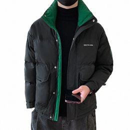 winter Male Down Jacket Thick Warm Down Coat Puffer Jacket Luxury Brand Zipper Korean Fi Lg Sleeve Short Tops New m480#