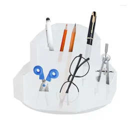 Storage Bags Rotating Pen Holder 360-Degree Spinning Desk Organiser Organisers Pencil With 9 Grids Kids Stationery