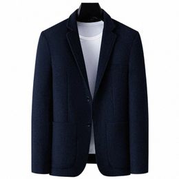 2023 High-quality Fi All-in-e New Wool Suit Jacket Casual Busin Suit for Young People Slim Blazers Single Breasted 26yp#