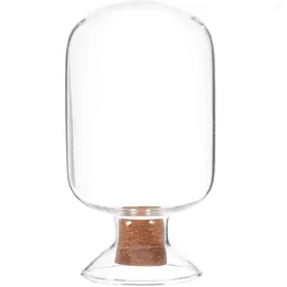 Storage Bottles Bottle Container Glass Holder Home Supplies Reliable Jar Small Containers Fireplace