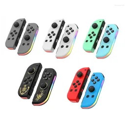 Game Controllers 2PCS Joypad Controller (L/R) For Switch Wireless Replacement Dual Vibration/RGB Light Easy Install