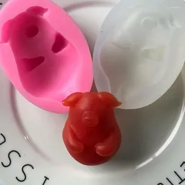 Baking Moulds Little Pig Shaped Silicone Fondant Moulds DIY 3D Birthday Cake Decorating Tools Cute Shape Candy Chocolate Mould