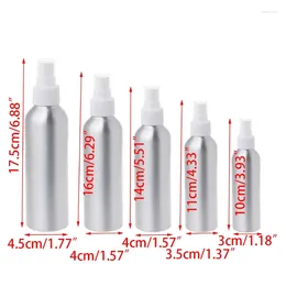 Storage Bottles 1pcs Aluminium Atomiser Bottle Refillable Empty Atomizer Dropship